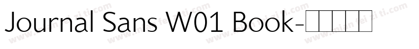 Journal Sans W01 Book字体转换